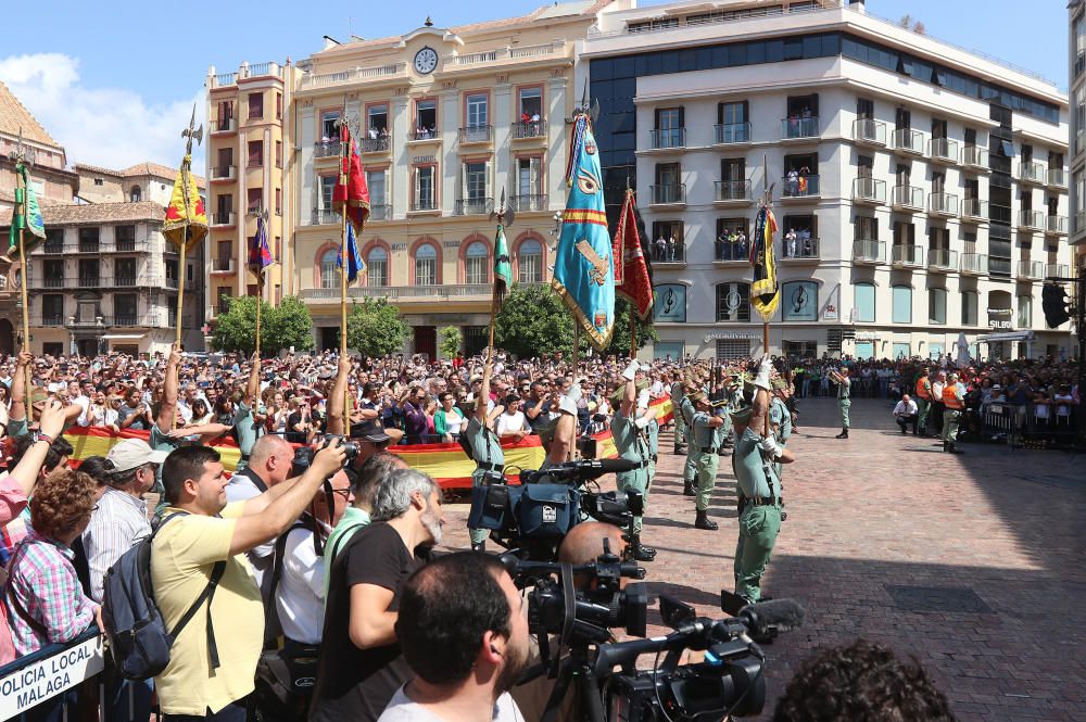 Desfile de la Legión en Málaga por el Día de las Fuerzas Armadas