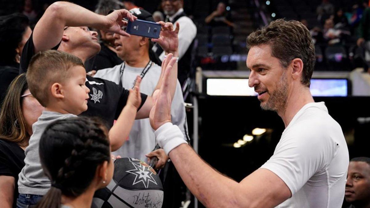 Pau Gasol siempre ha tenido una gran relación con los seguidores de los Spurs