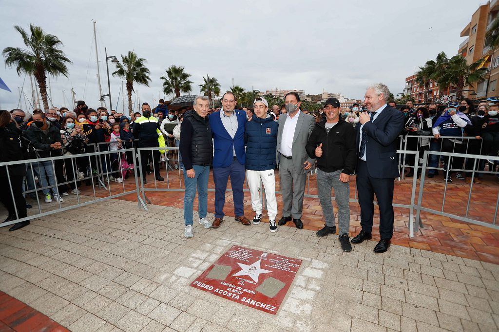 Pedro acosta en el Puerto de Mazarrón