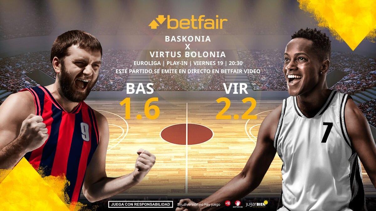 Baskonia vs. Virtus Bolonia: horario, TV, estadísticas, cuadro y pronósticos
