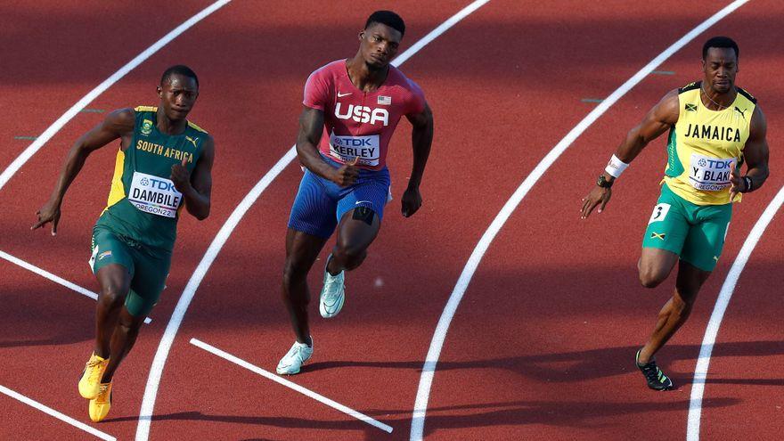 Kerley se tomó con calma las series de 200 tras su oro en el 100.