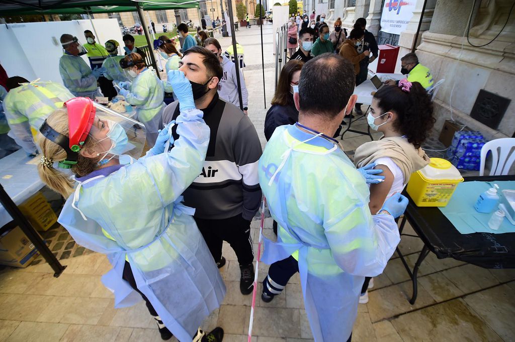 Punto móvil de test covid y vacunación en Cartagena este jueves