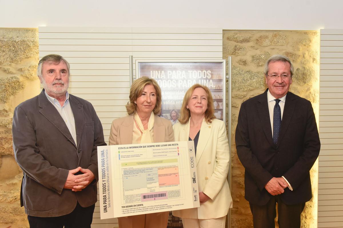 De izquierda a derecha, Luciano Vidán, Sara Catrain, Ana Requeijo y José María Suárez, este martes, en la presentación de la campaña.