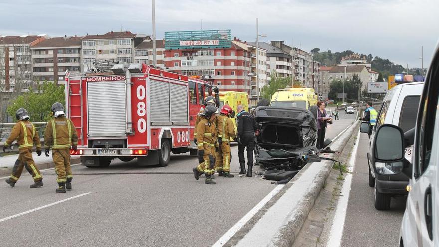 Lugar del aparatoso accidente // IÑAKI OSORIO