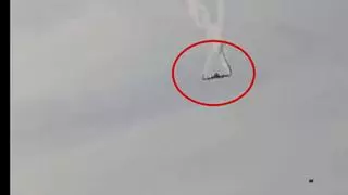 Este es el momento del accidente del avión militar turco