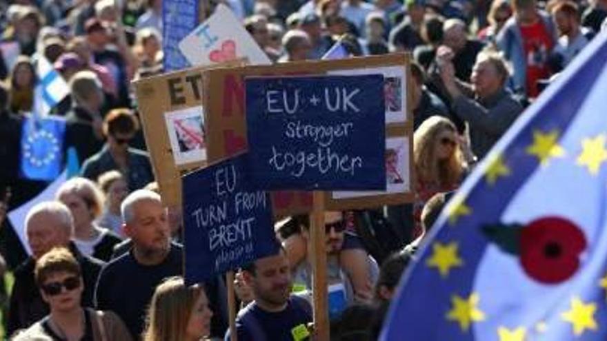 Protesta contra el Brexit, l&#039;octubre passat.