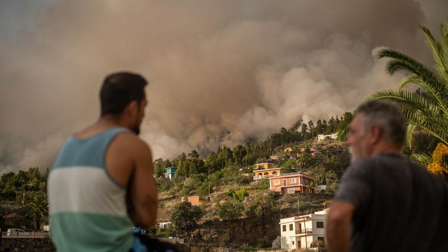 Incendio forestal en La Palma.