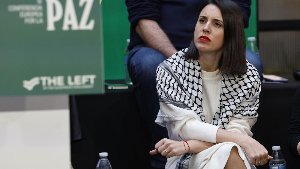 La eurodiputada de Podemos Irene Montero en un acto el pasado viernes.