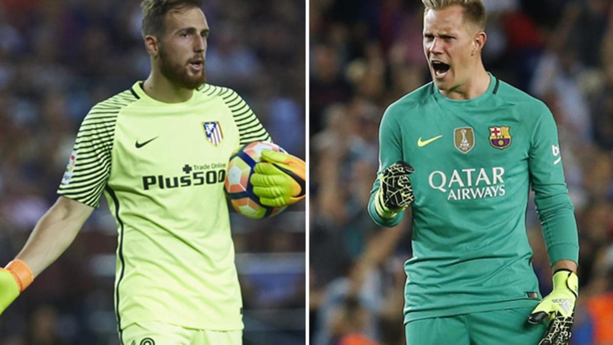 Jan Oblak (Atlético de Madrid) y Marc-André Ter Stegen (FC Barcelona)