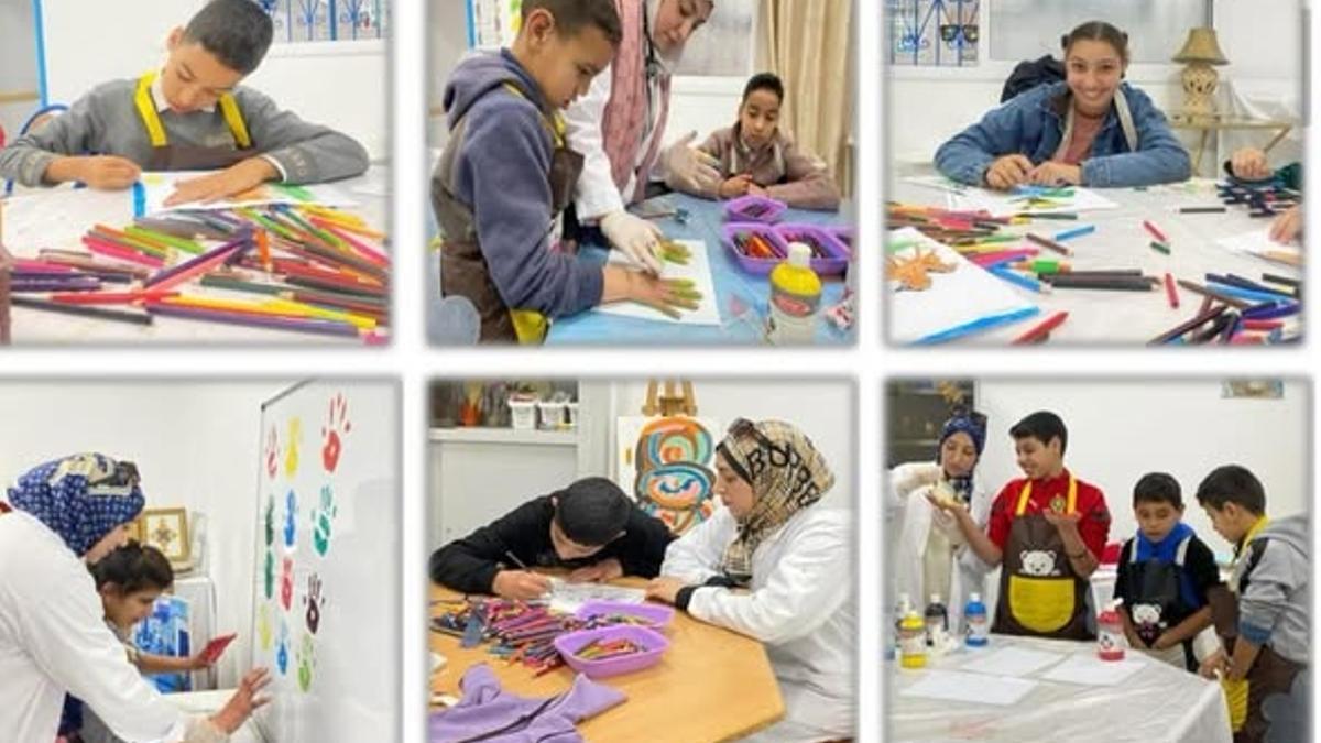 Menores del centro de acogida de Chaouen.