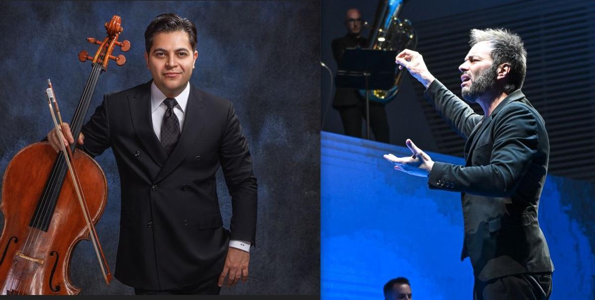 El chelista Gregorio Nieto y el maestro Josep Vicent