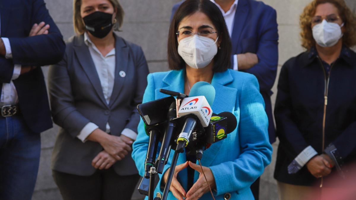 La ministra de Sanidad, Carolina Darias.