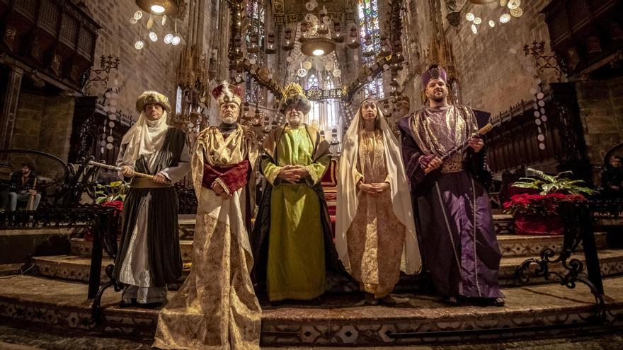 Presentación de la obra 'L'Adoració dels Reis d'Orient', en la Catedral de Palma