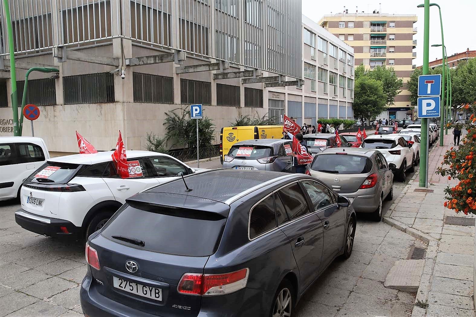 Caravana sindical para exigir al Gobierno que cumpla con sus compromisos