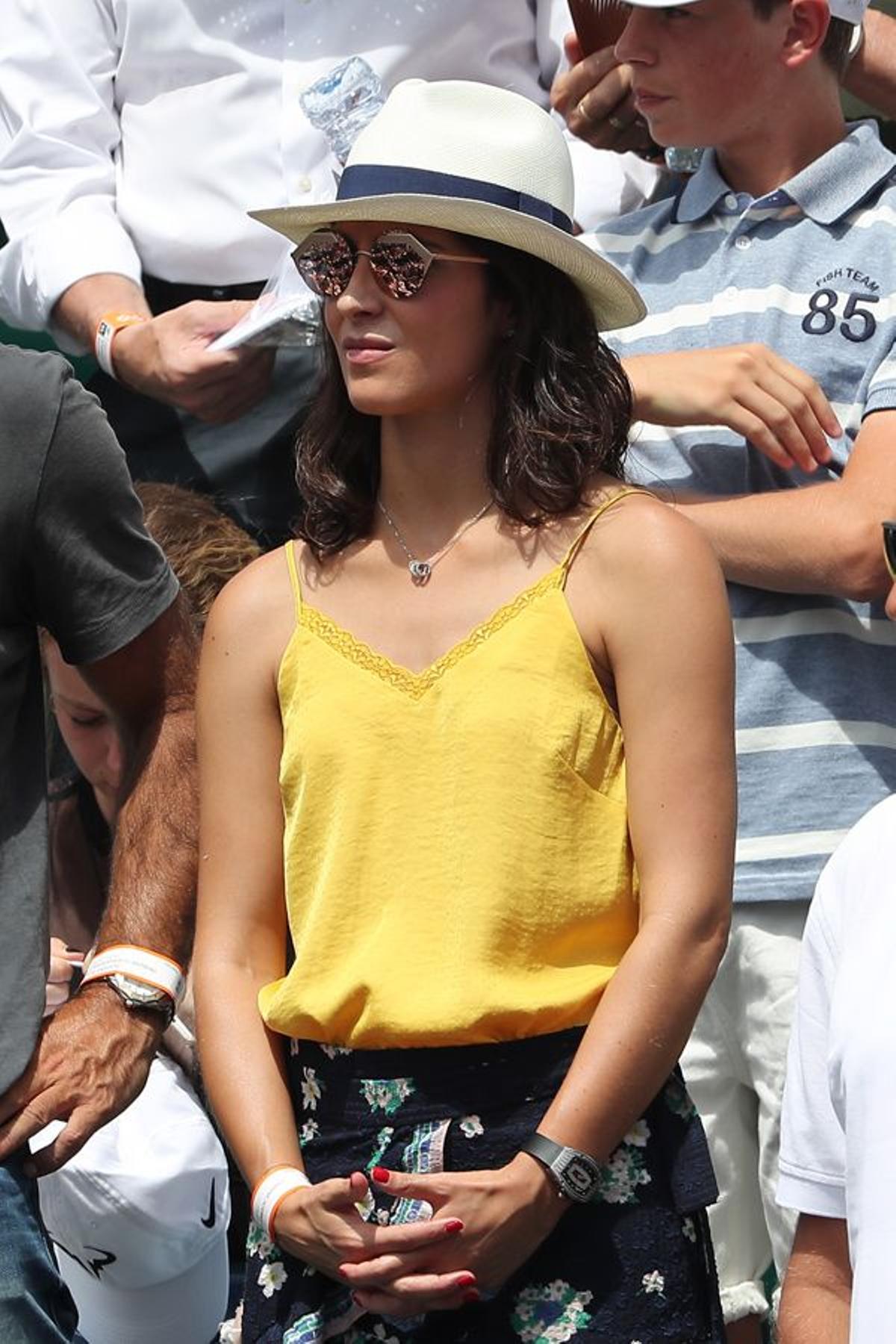 Xisca Perelló con gafas de Bulgari en Roland Garros