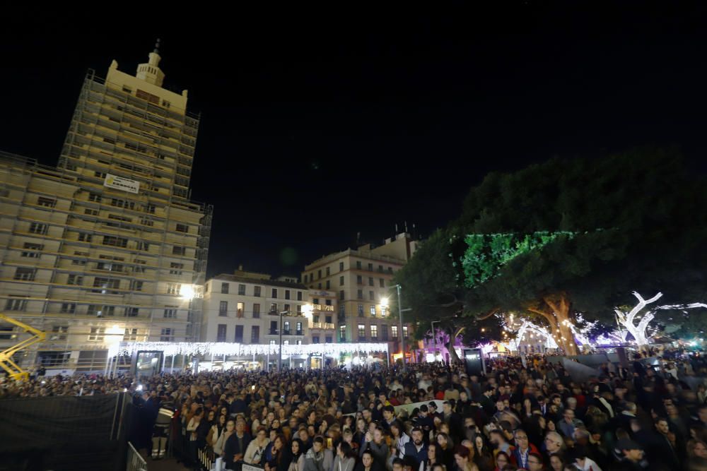 Encendido de las luces de Navidad de Larios en Málaga