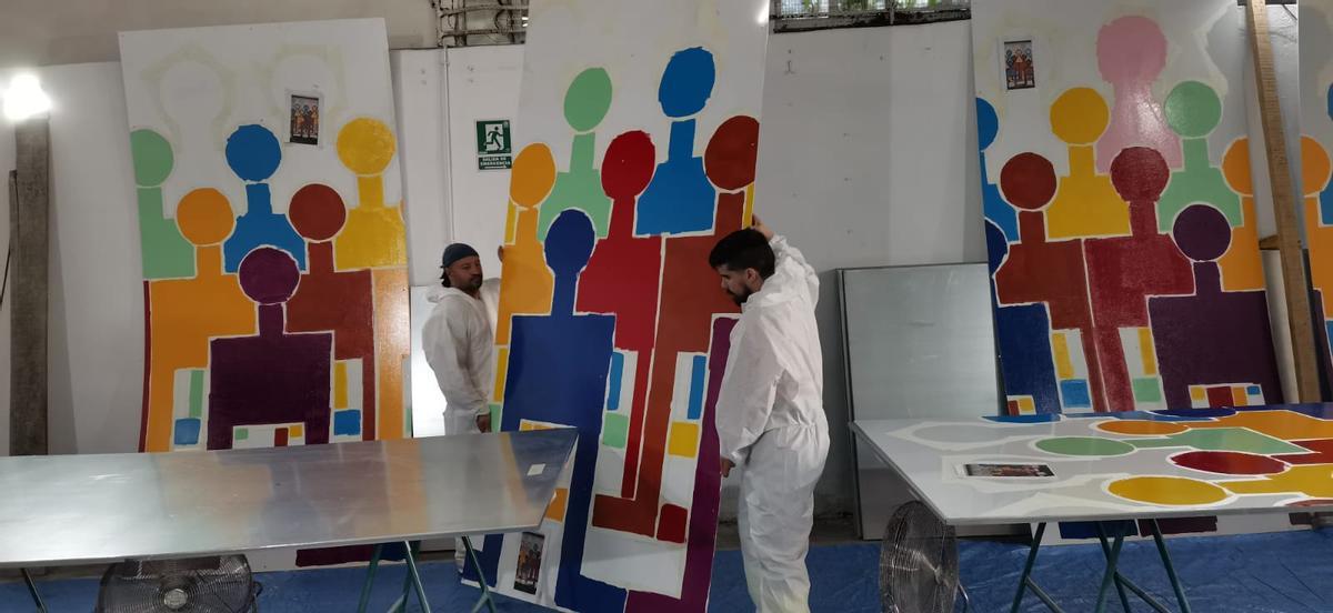 Así construye la obra en memoria de Martínez Garrido el artista Nelson Villalobos Así construye la obra en memoria de Martínez Garrido el artista Nelson Villalobos
