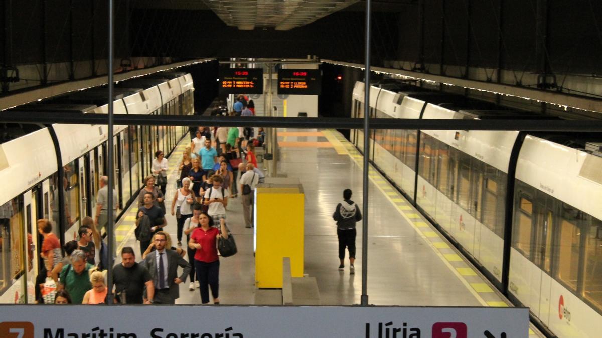 Una imagen de archivo del metro.