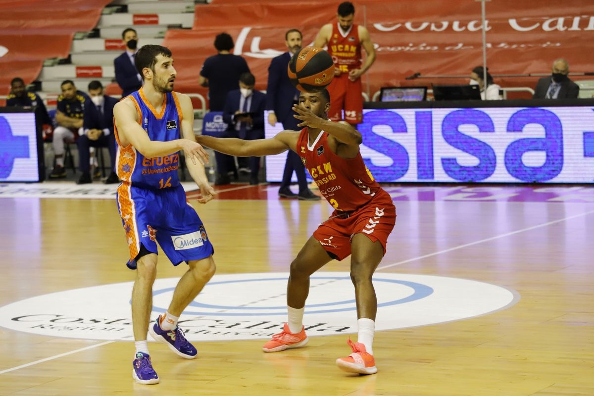 El UCAM Murcia se frena ante el Valencia Basket (66-80)