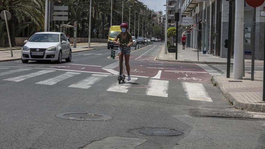 Compromís trata de convencer con datos que eliminar carriles bici en Elche fue una decisión puramente ideológica