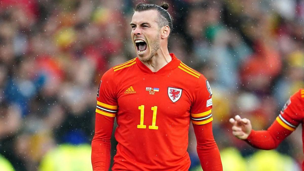 Gareth Bale celebra la clasificación de Gales para el próximo Mundial de Catar 2022. |  // EUROPA PRESS