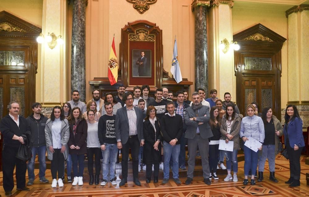 Entrega de diplomas en María Pita