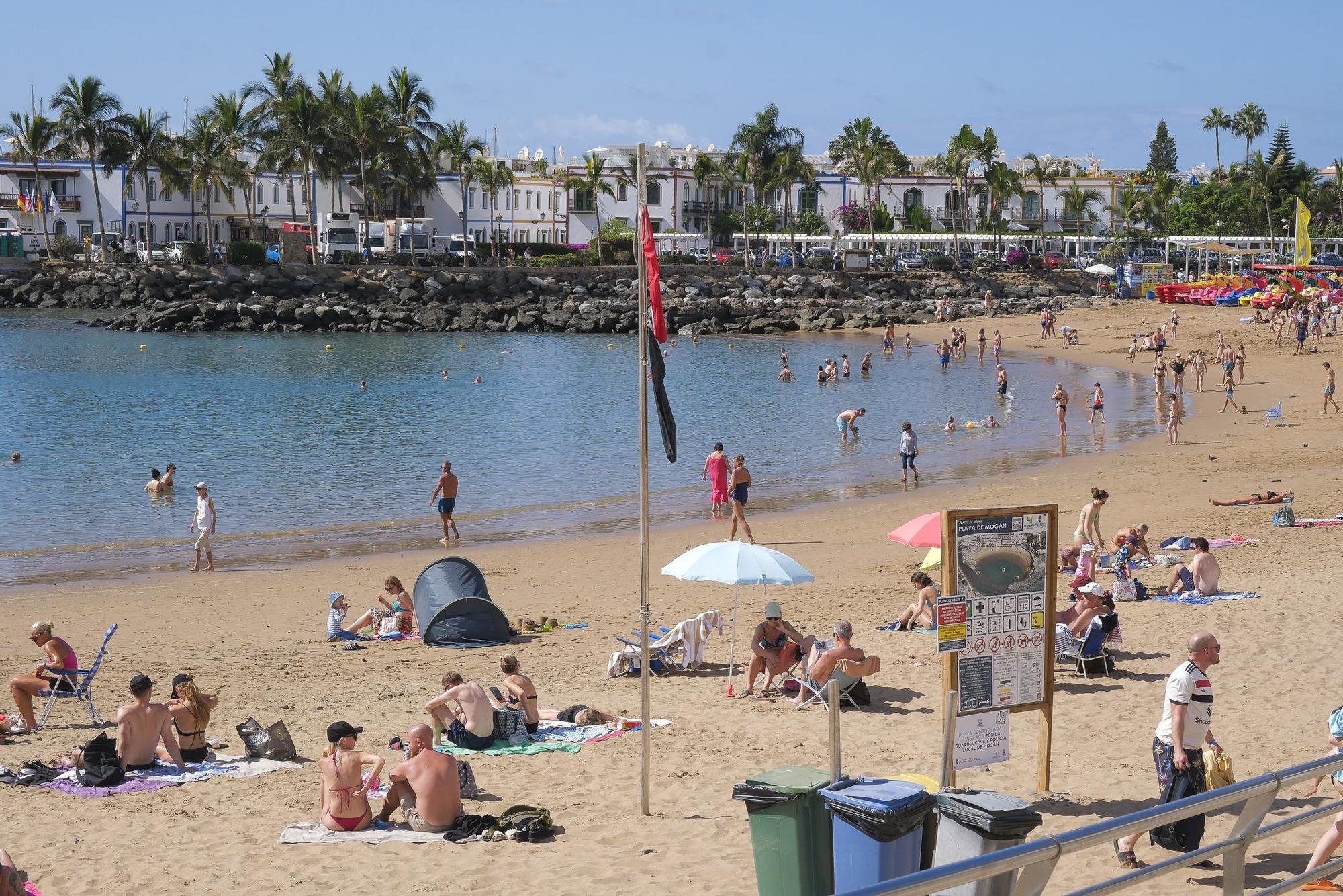 Playas cerradas en Mogán