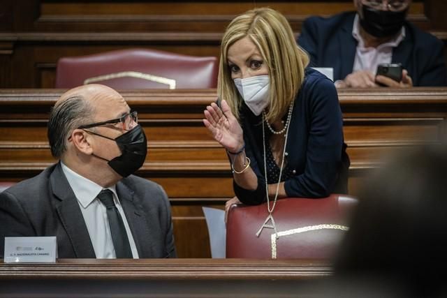 Segunda jornada del pleno en el Parlamento de Canarias