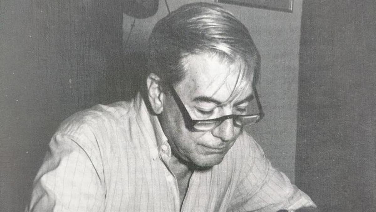 Vargas Llosa en la Casa Museo Azorín en 1993.