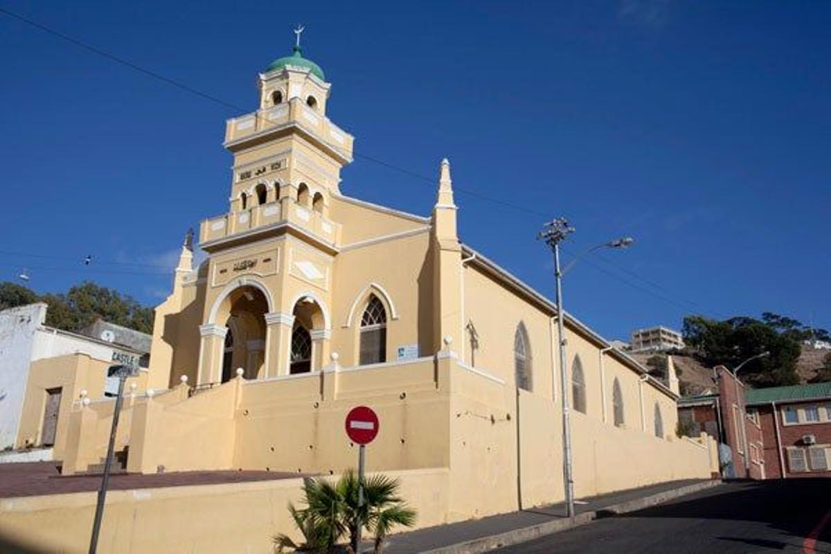 Mezquita del barrio de Bo-Kaap, en Ciudad del Cabo.