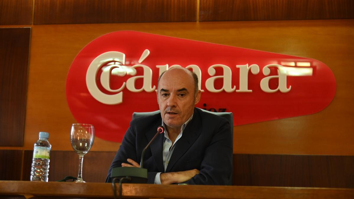 Mariano García Sardina, quien encabeza la candidatura de Ciem y es el actual presidente en funciones de la Cámara de Comercio de Badajoz.