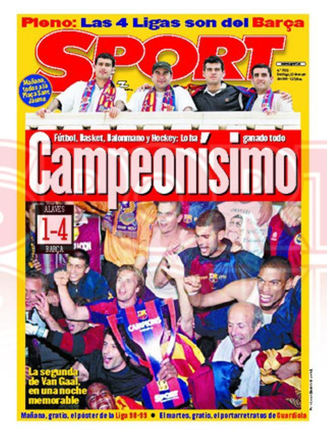 PORTADAS  SPORT BARÇA CAMPEÓN DE LIGA