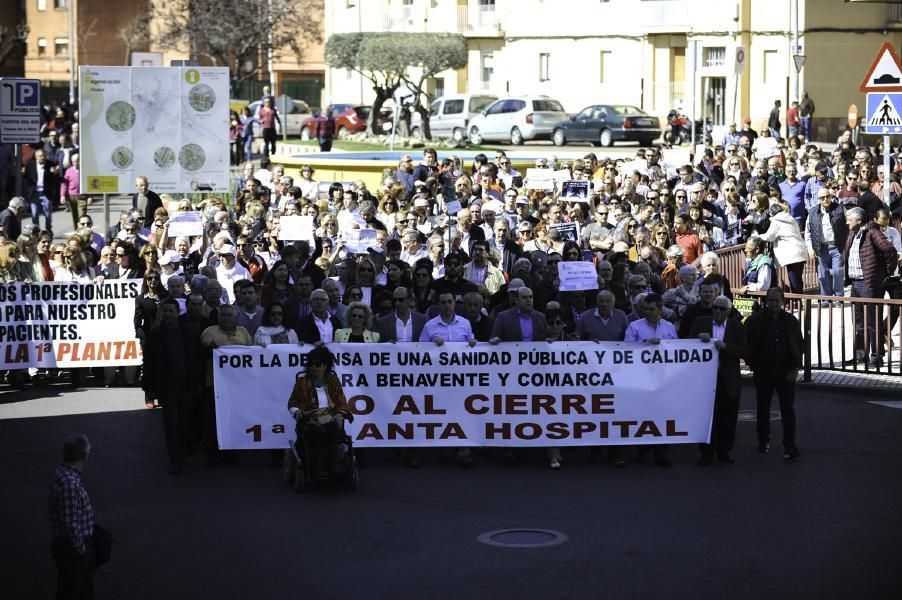 Manifestación sanitaria en Benavente