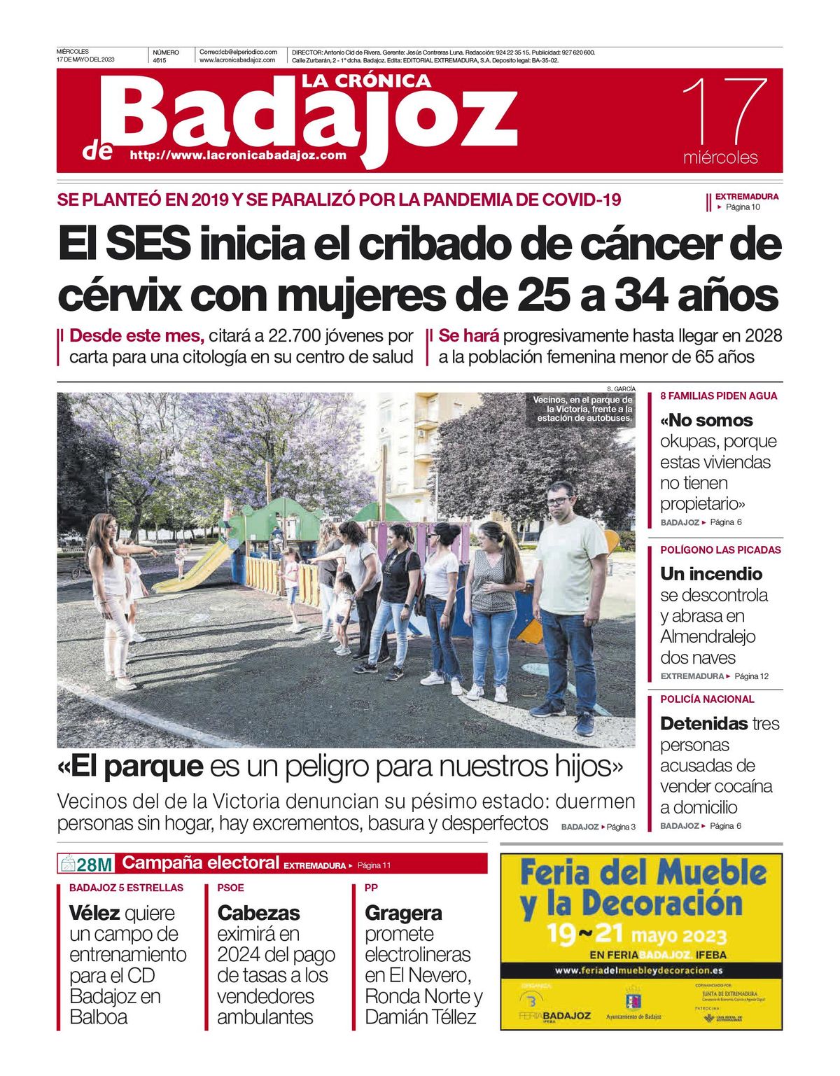 Consulta la portada correspondiente al día 17 de mayo de 2023
