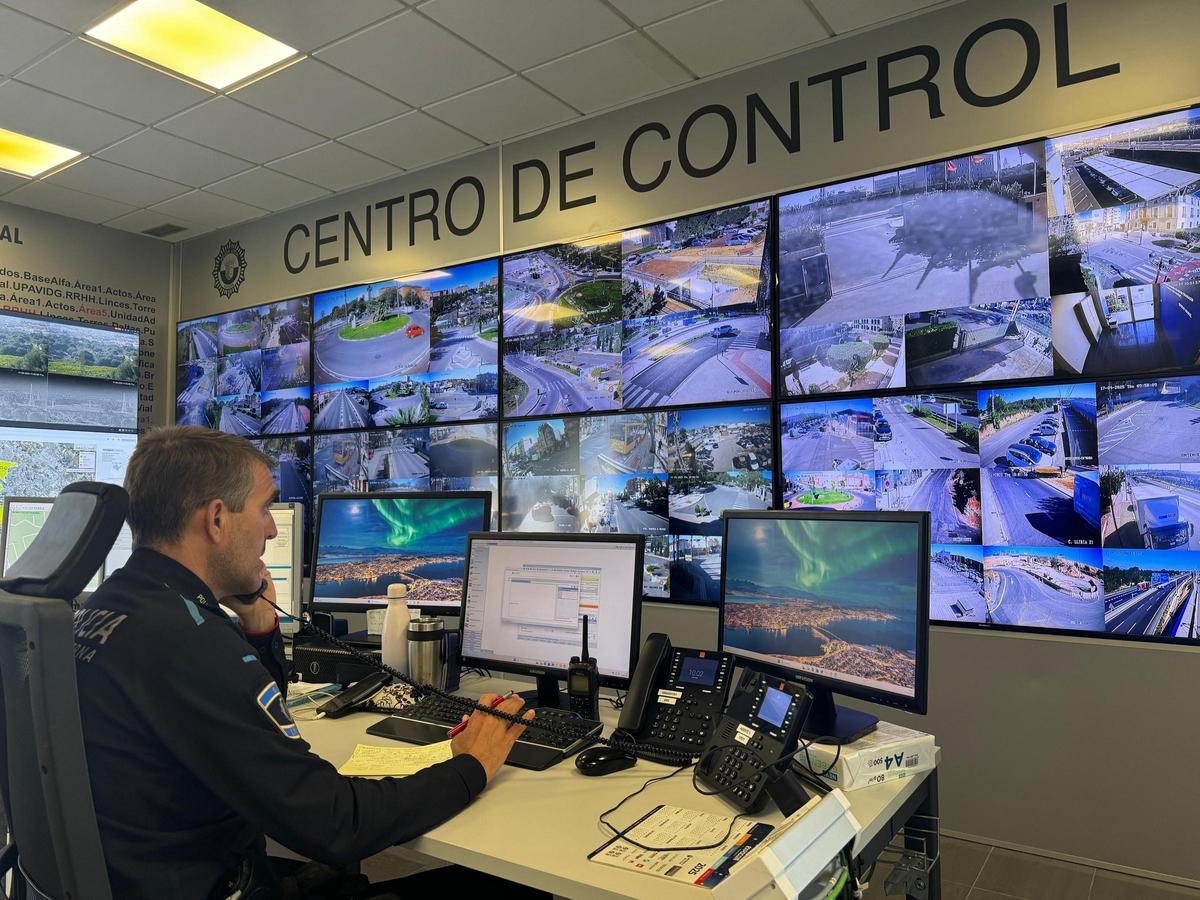 Imagen de la Sala de Control de la Policía Local de Paterna