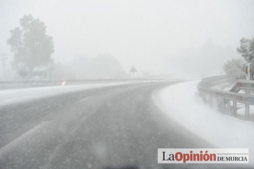 La nieve tiñe de blanco Murcia