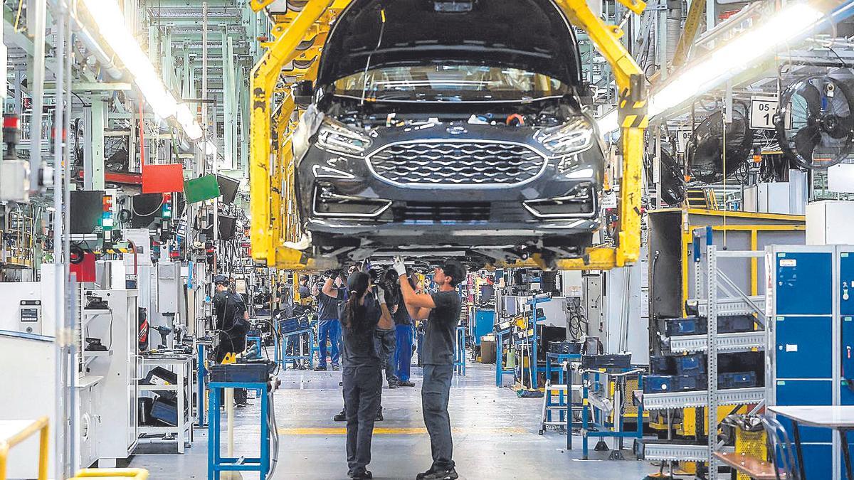 Interior de la factoría Ford en Almussafes