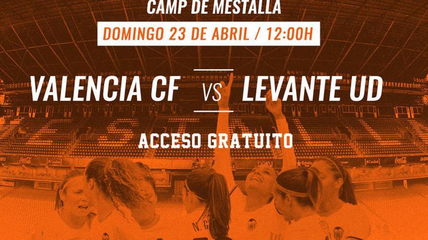 Ya hay horario para el derbi femenino en Mestalla