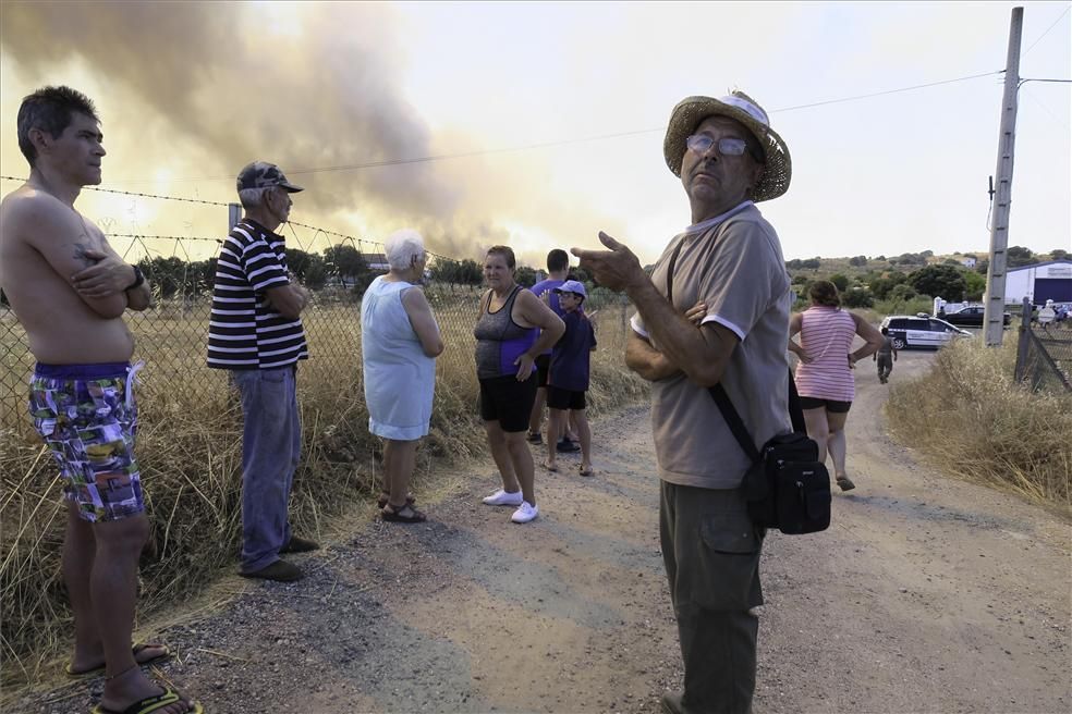 Incendio forestal en Cáceres