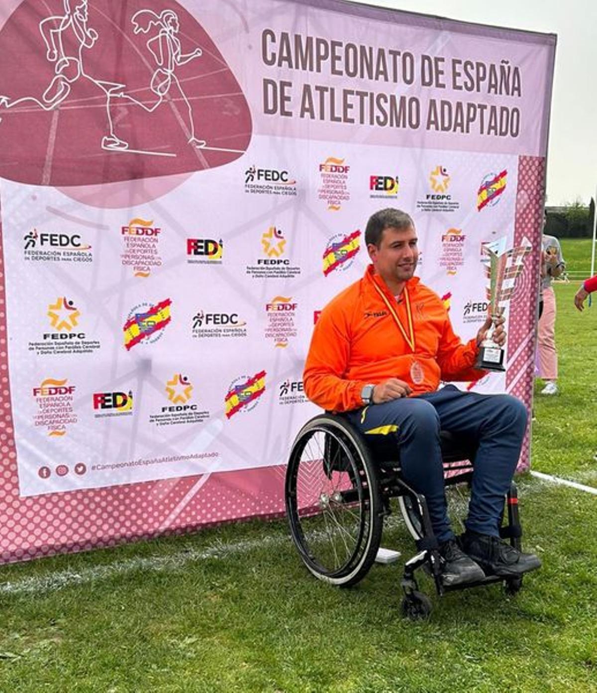 Igor Delgado en el Campeonato de España.