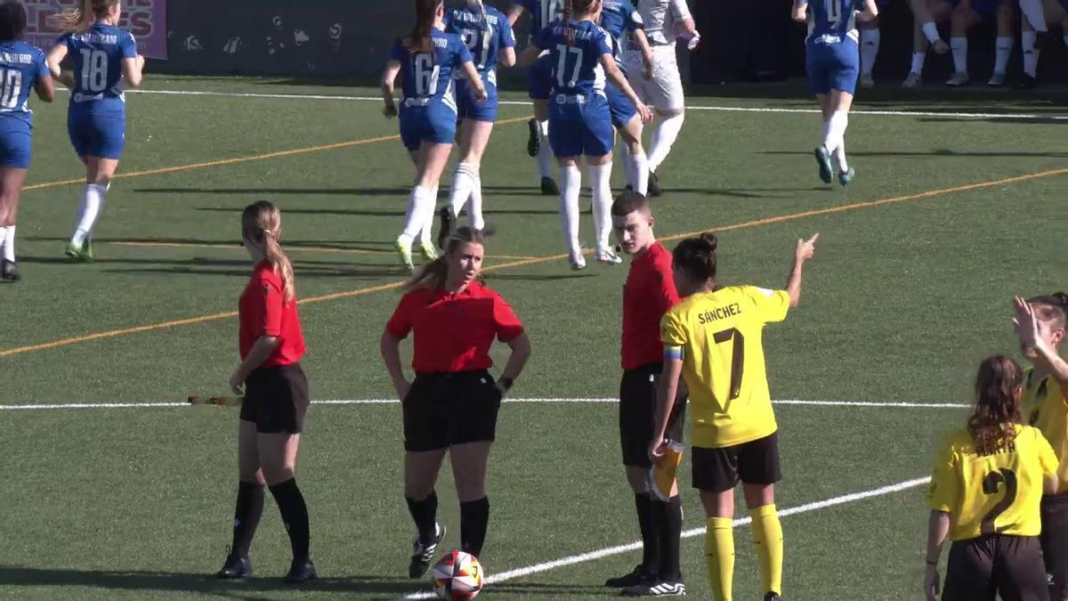 Laura Santos, en el partido Son Sardina-Valdefierro de 3ª RFEF