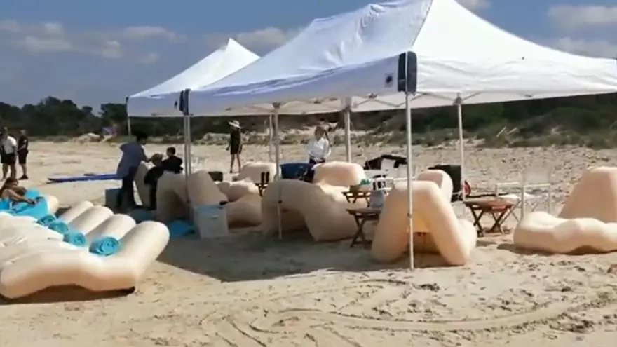 Im Video: So sah der Beach Club der feinen Yacht-Gesellschaft am Naturstrand Es Carbó aus