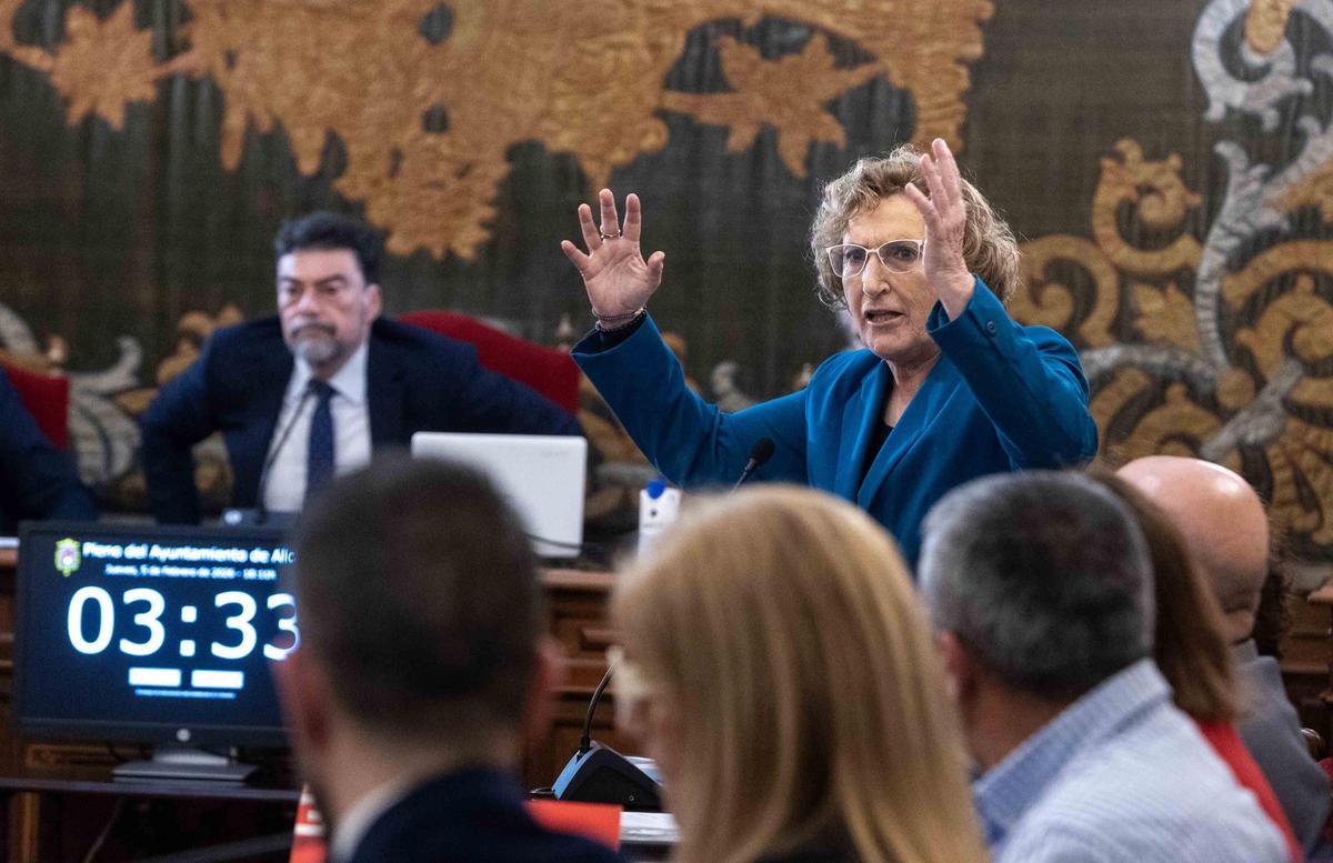 Así han sido los momentos de tensión en el pleno del Ayuntamiento de Alicante por la polémica de las viviendas protegidas