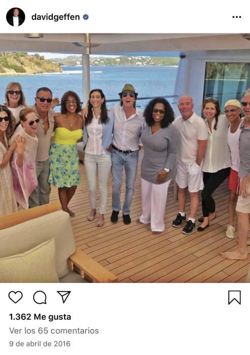 Die prominenten Gäste des David Geffen vor Mallorca