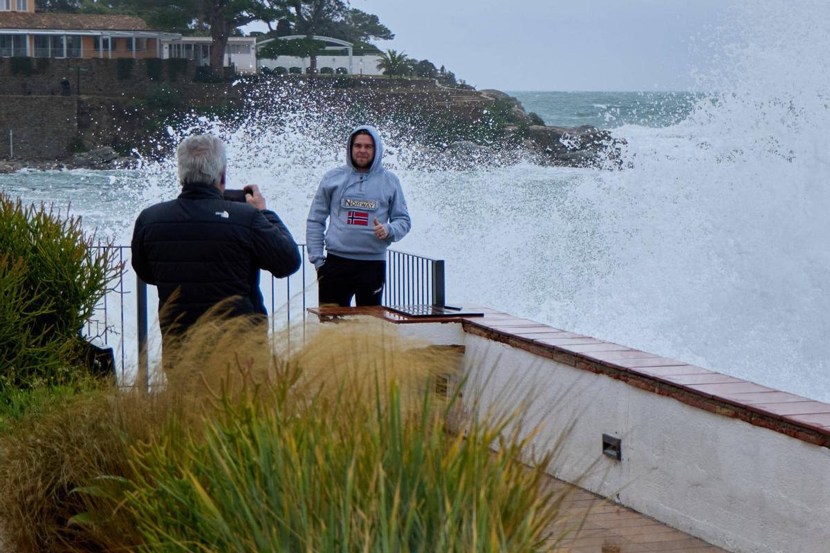 Les imatges del temporal a les comarques gironines