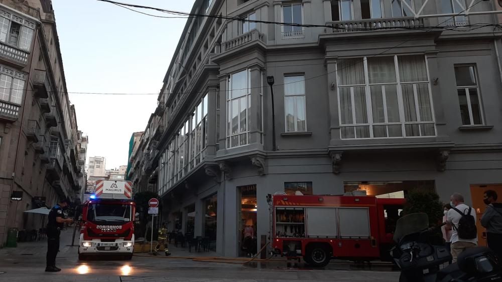 Arde la cúpula de la sede del Celta