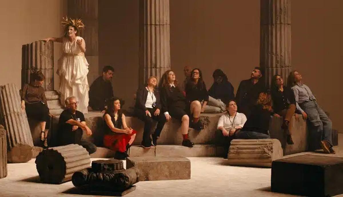Una escena de Contra Antígona, en Teatre Lliure.