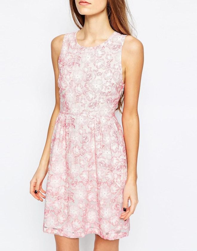 Vestido de organza con flores en rosa, Paul and Joe Sister