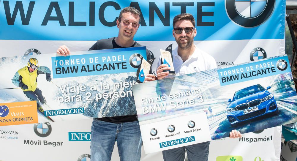 Campeones 3ª categoría masculina: Iván Ávila y Álvaro Payá