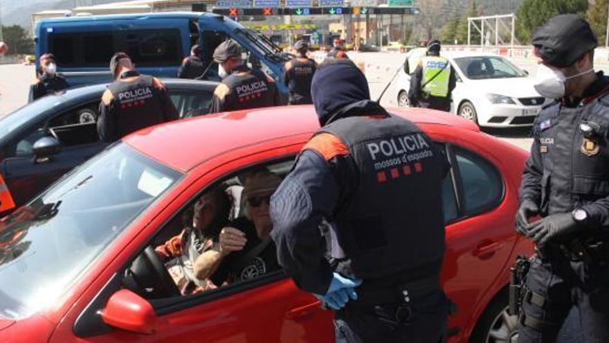 Un control dels Mossos a la C-16